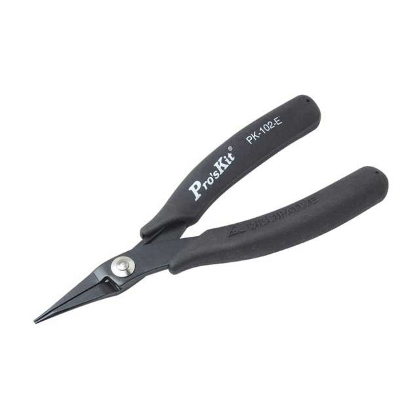 Pro'sKit® 1PK-102-E, Long Nose Plier W/Conductive Handle 145mm