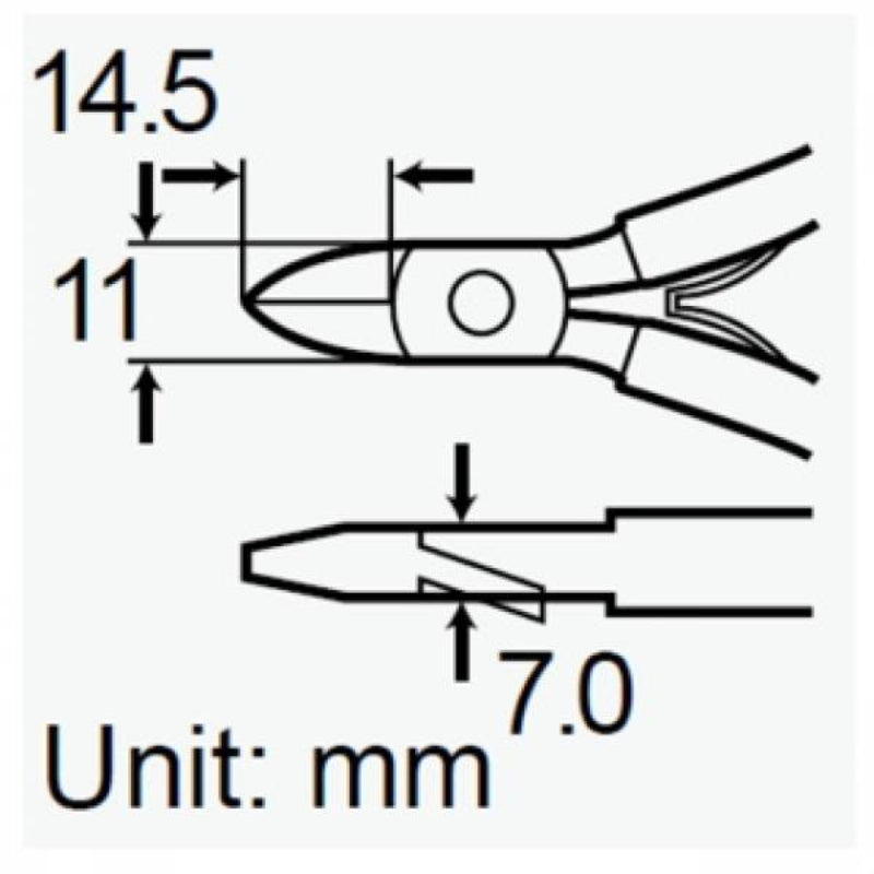 Pro'skit® 1PK-20 Semi-Flush Side Cutter-110mm