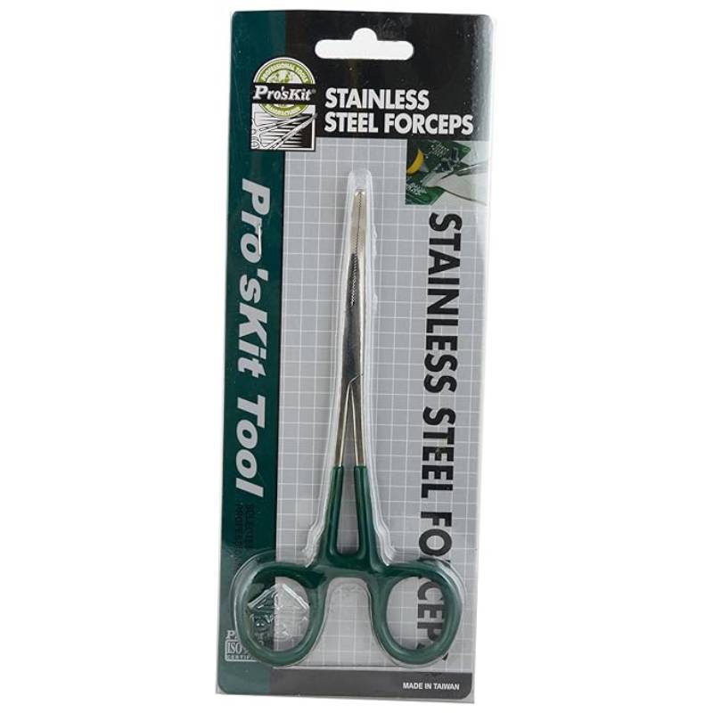 Pro'skit® 1PK-T415 5" Curved Forceps