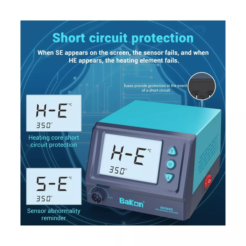 Bakon® BK969S Digital Soldering Station - 60W