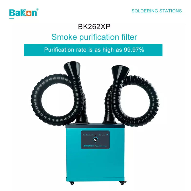 Bakon® BK262 Soldering Fume Extractor - 2 Air Inlet