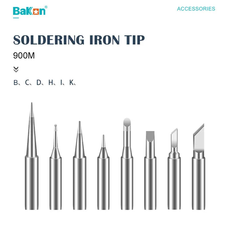 Bakon® 900M Series Soldering Tip For BK969S and BK969A Series Soldering Stations