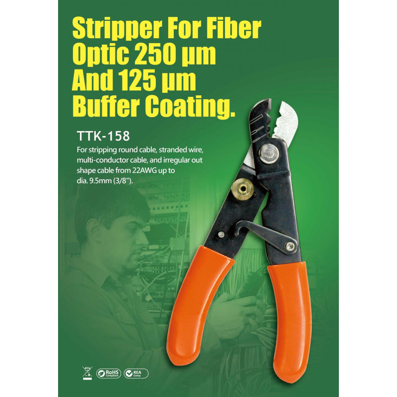 Goldtool™ TTK-158 Fiber Optic Stripper - Made in Taiwan