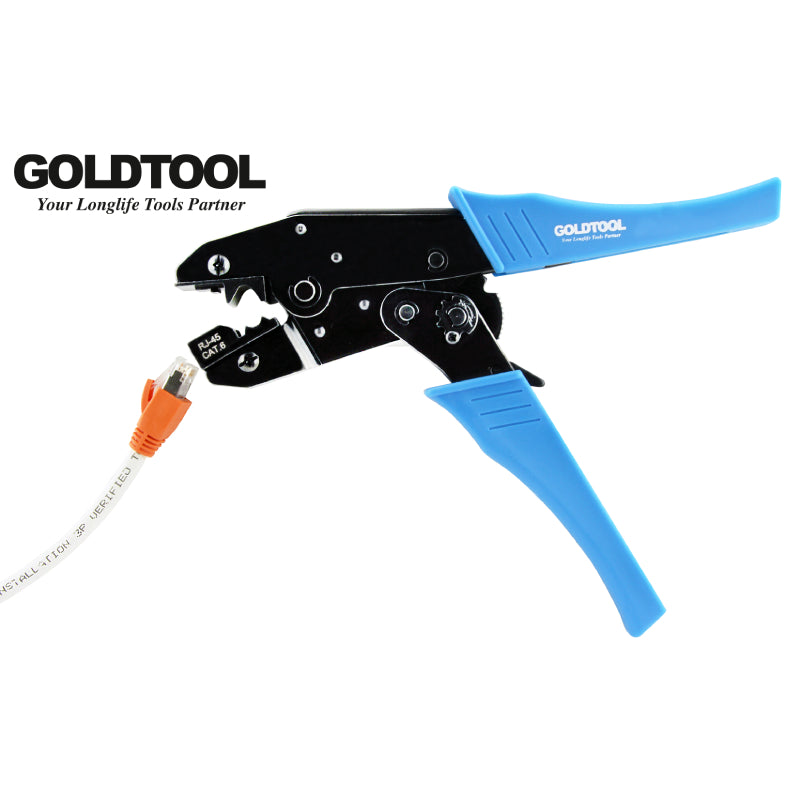 Goldtool™ TTK-1100 Coaxial / LAN Crimping Tool - Made in Taiwan