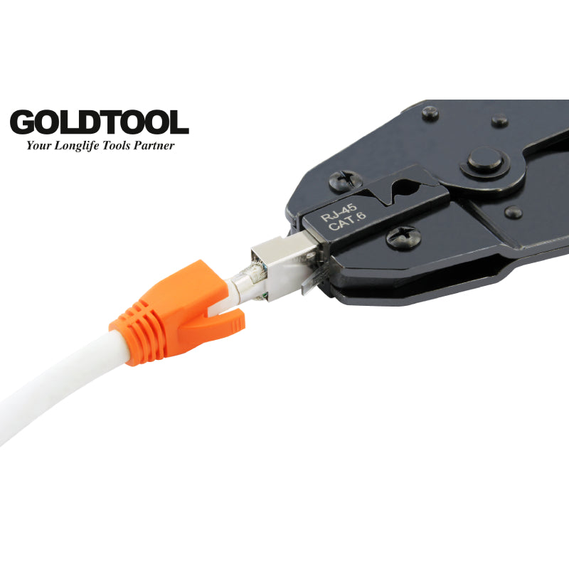 Goldtool™ TTK-1100 Coaxial / LAN Crimping Tool - Made in Taiwan