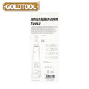 गोल्डटूल™ TTK-031 इम्पैक्ट पंच-डाउन टूल - ताइवान में निर्मित