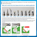 Hakko® T18-B शंकूच्या आकाराचे सोल्डरिंग टीप