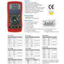 IRSDMM90 Digital Multimeter with Solar Panel &amp; Re-chargeable Battery