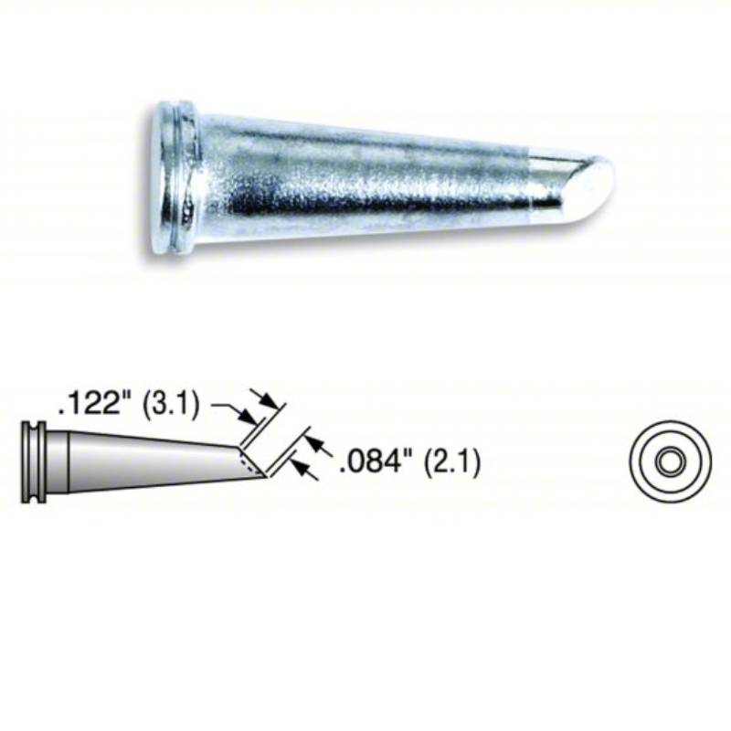 PLATO® MS-0100 ~ LT GW  Soldering Tip LT Series, Bevel, 2.1 mm