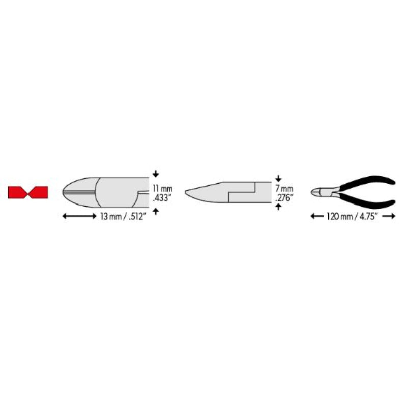 C.K® T3774 Laid On Precision Side Cutter - 120mm