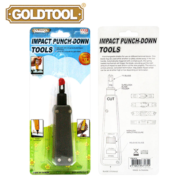 Goldtool™ TTK-031 Impact Punch-Down Tool - Made in Taiwan