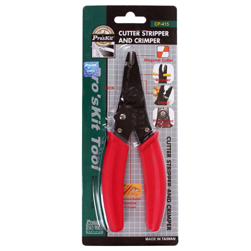 Pro'skit® CP-415 Cutter Stripper & Crimper