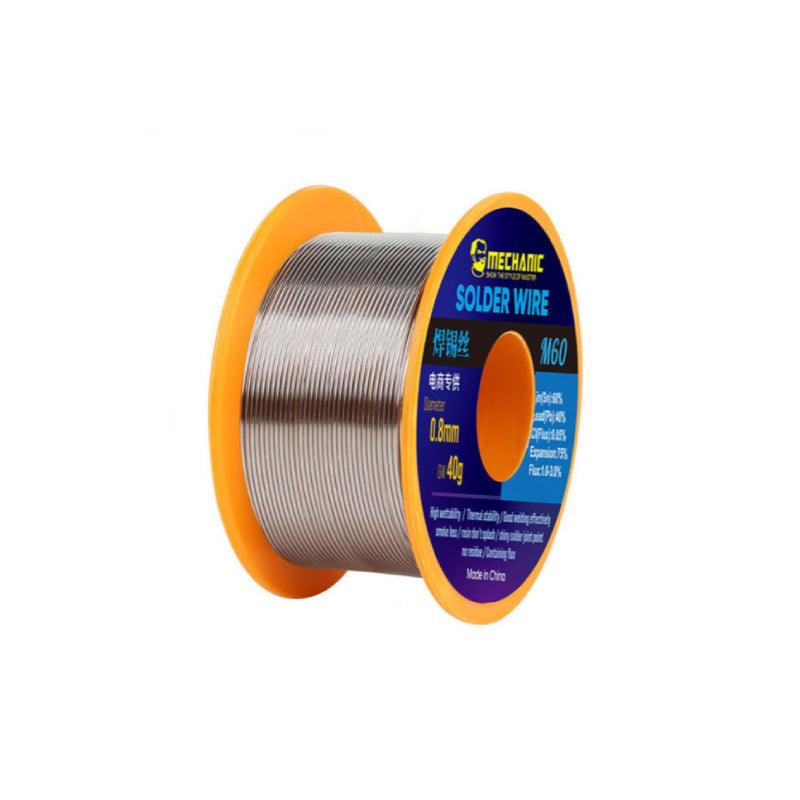 Mechanic® 0.8mm Sn60Pb40 Solder Wire | M60