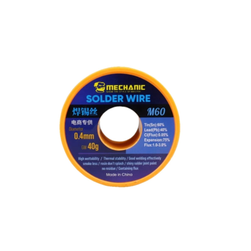 Mechanic® 0.8mm Sn60Pb40 Solder Wire | M60