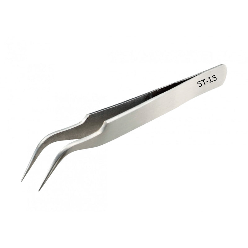 ST-15 Curved Tip Non-Magnetic Tweezer