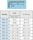 Engineer® TWH-02 Hex Key Wrench Set