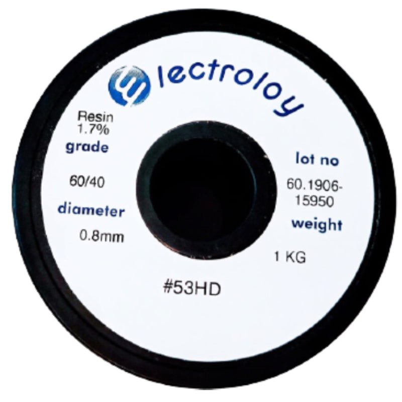 Electroloy® 0.8mm Sn60Pb40 No-Clean Solder Wire | 1Kg 3213.94 Solder Wires Electroloy