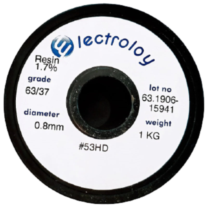 Electroloy® 0.8mm Sn63Pb37 No-Clean Solder Wire | 1Kg 3505.78 Solder Wires Electroloy