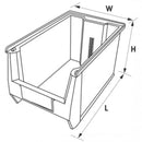 Alkon® Bull Bin 25 - Blue 194.70 ESD Storage Alkon