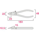 Fujiya 90-175 Plastic Cutting Nipper