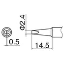 Hakko® T18-D24 छिन्नी सोल्डरिंग टीप