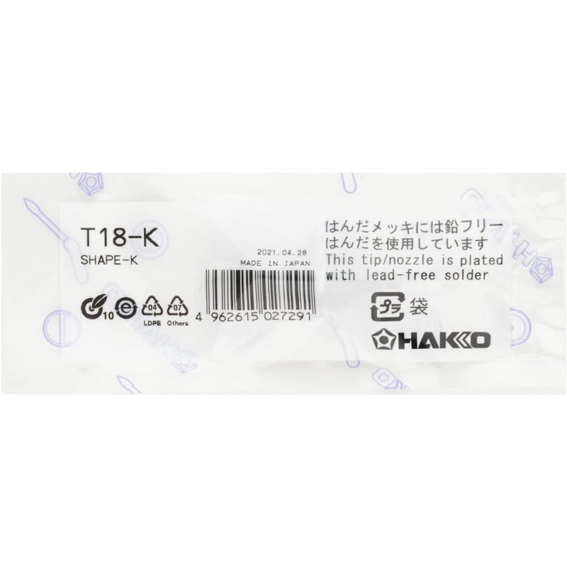 Hakko® T18-K नाइफ सोल्डरिंग टिप