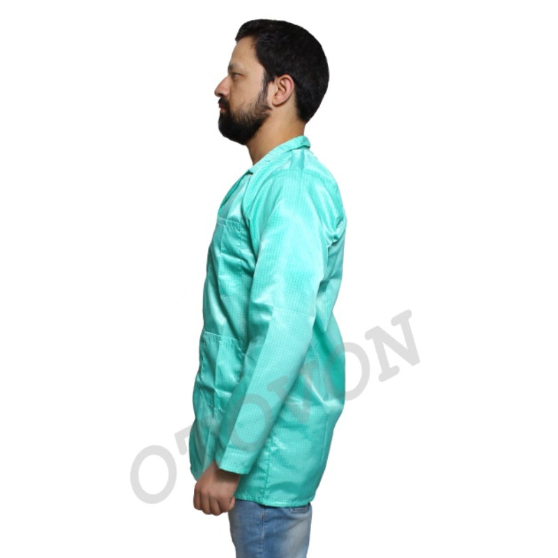 Unisex ESD Apron / Anti-Static Lab Coat - Green 349.28 ESD Clothing Otovon