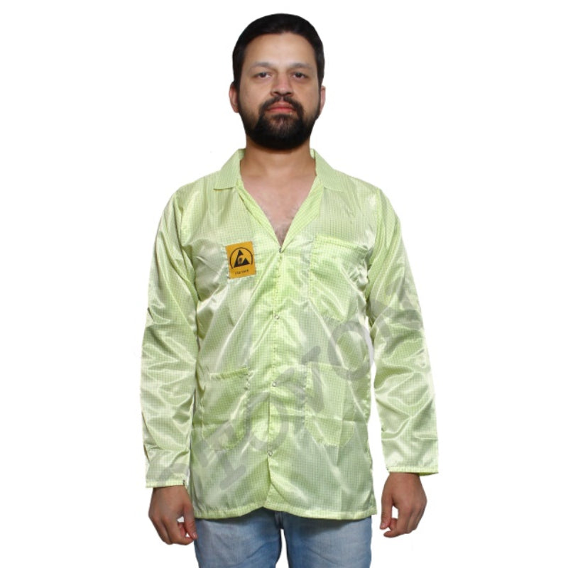 Unisex ESD Apron / Anti-Static Lab Coat - Yellow 349.28 ESD Clothing Otovon