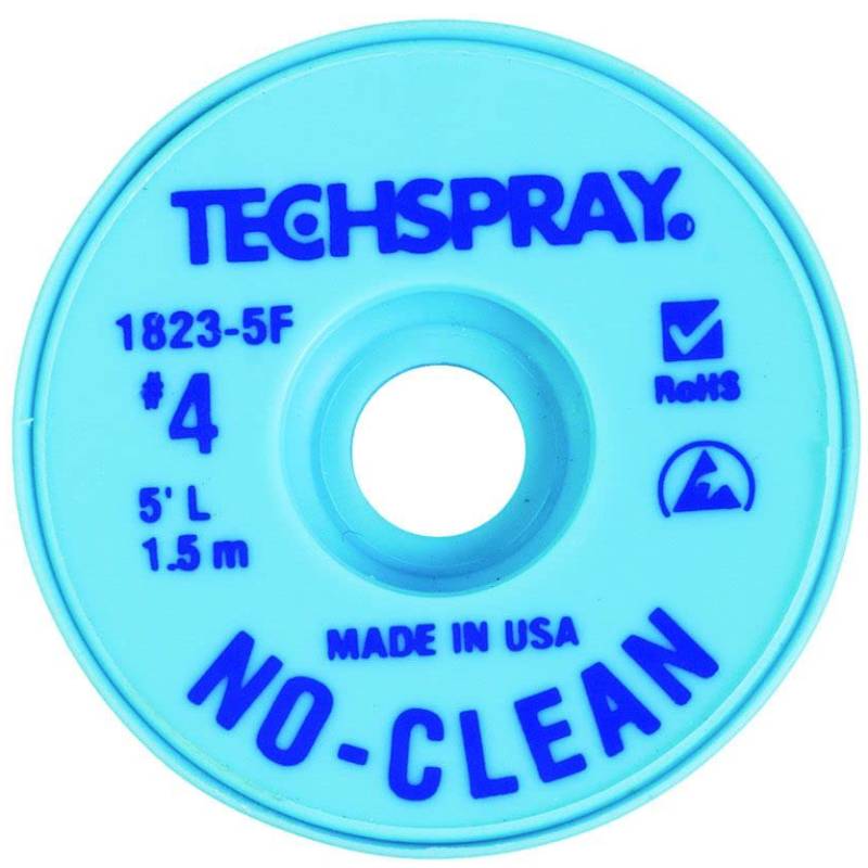 Techspray® 1823-5F No-Clean Desoldering Wick - ESD Safe