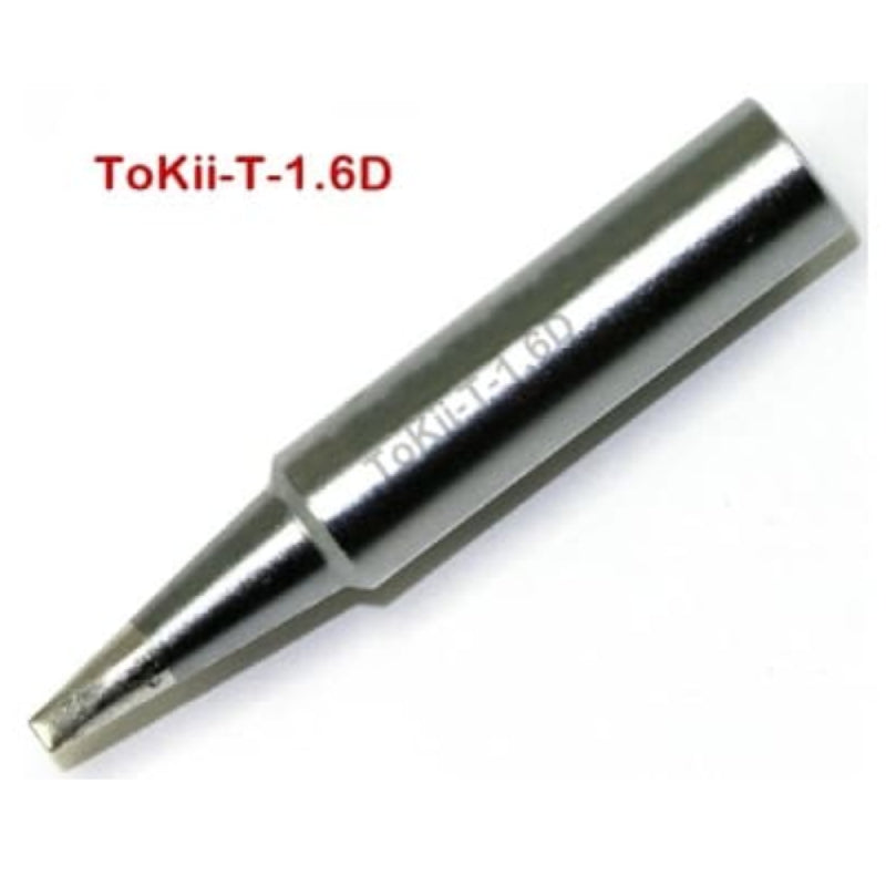 ToKii-T-1.6D सोल्डरिंग टिप | (एल) 17 मिमी एक्स (डब्ल्यू) 1.6 मिमी