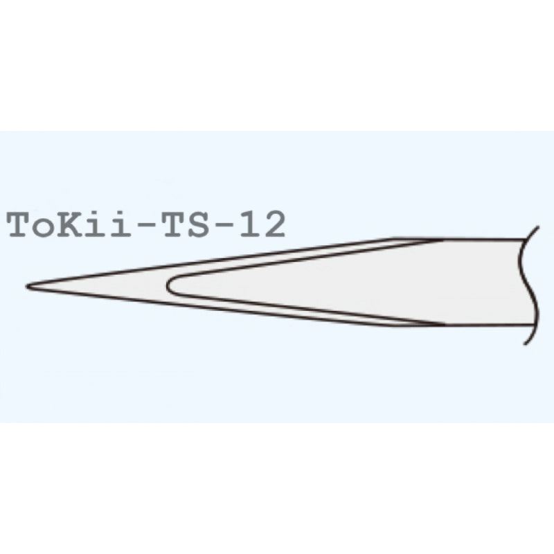 ToKii® TS-12 Standard Tip Non-Magnetic Tweezer 86.14 Brushes & Tweezers ToKii
