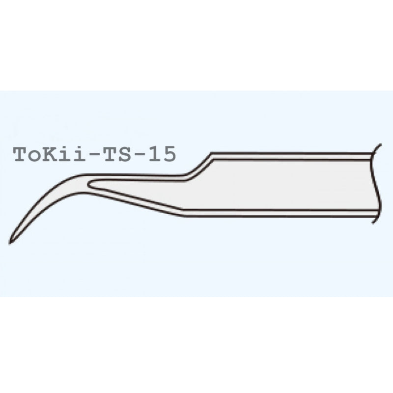 ToKii® TS-15 Curved Tip Non-Magnetic Tweezer 86.14 Brushes & Tweezers ToKii