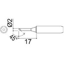 ToKii-T-2C Soldering Tip | (L)17 mm x (R)Φ2.0 mm 210.04 Soldering Tips ToKii