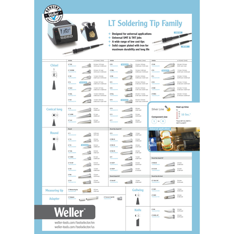 Weller LT H Soldering Tip | Article Number – T0054443799 752.84 Soldering Tips Weller