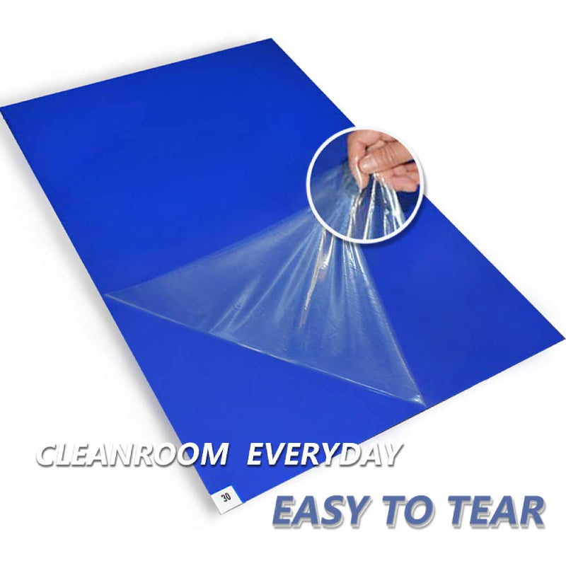 Cleanroom Sticky Mat - 10 Mats = 300 Peel-able Sheets