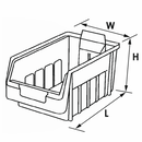 Alkon® ESD SB3-C Supra Bin - Black 230.10 ESD Storage Alkon