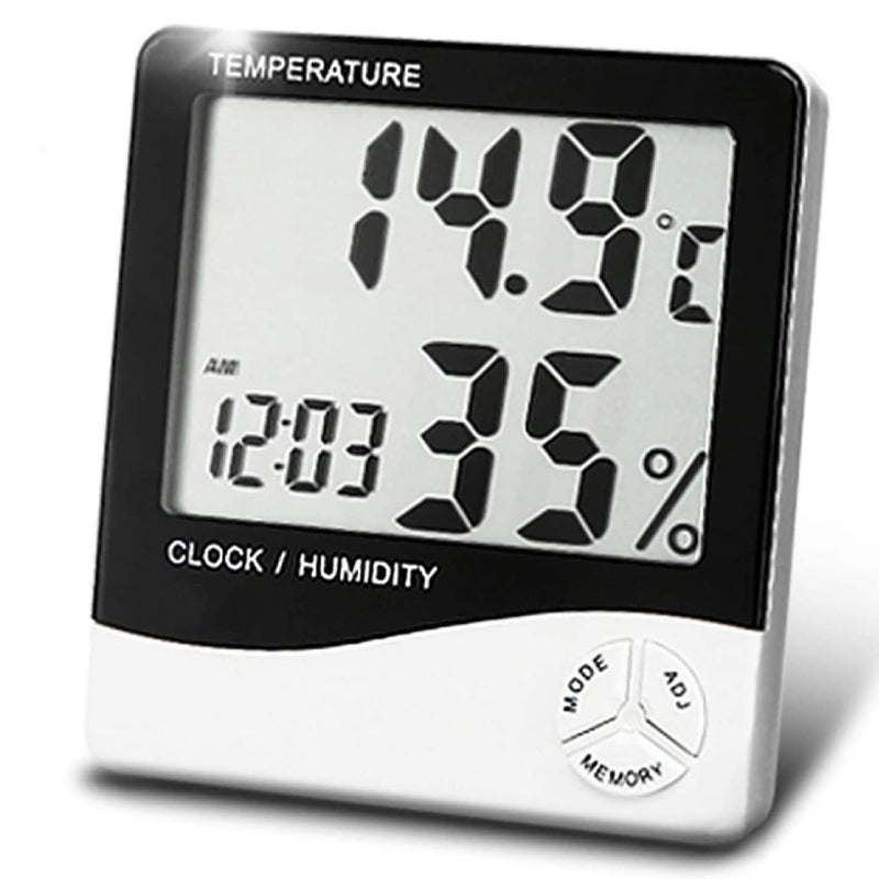 Digital ThermoHygrometer with Clock & LCD DIsplay